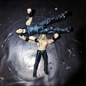Jakks Triple H Spit Spray WWF & Jeff Hardy Figures